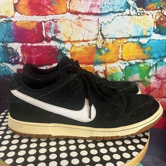 Nike Dunk Low Canvas Black-Gum Men’s 11.5 US [AA1056-001] Sneakers Shoes